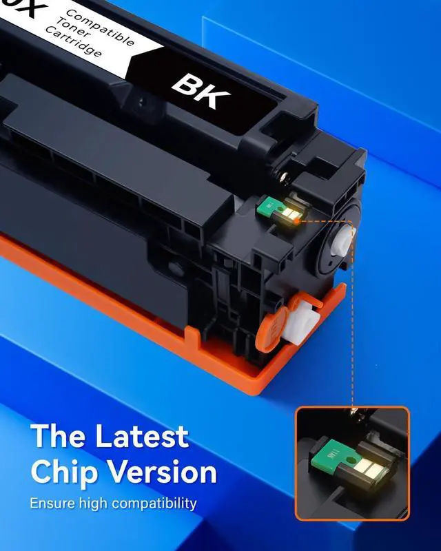 Alt view image 2 of 7 - 218X Toner Cartridges Set with chip 4-Pack 3301fdw Replacement for HP 218X W2180X W2181X W2182X W2183X 218A W2180A Black Compatible with HP Color Laserjet Pro MFP 3301cdw 3301sdw 3201dw Printers Ink