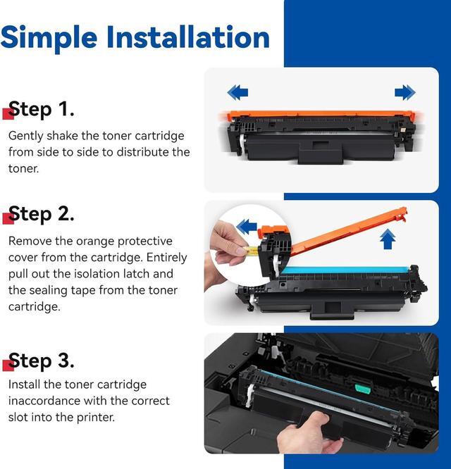 Alt view image 4 of 6 - 210X Toner Cartridge Set 4 Pack Compatible Replacement for HP 210X W2100X W2101X W2102X W2103X 210A High-Yield Works with HP Color Pro MFP 4301 4201 Series MFP 4301dw 4301fdn 4301fdw 4201dw Printer