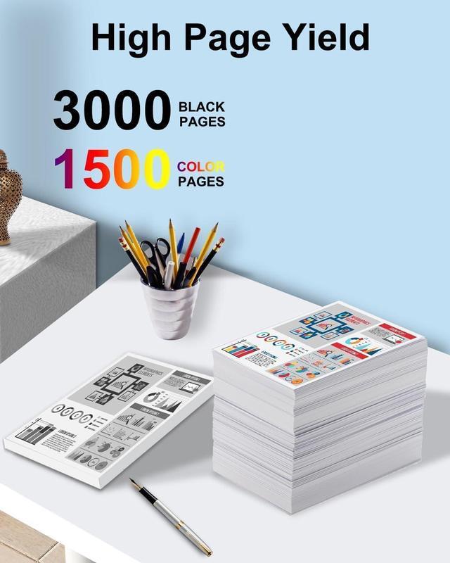 Alt view image 4 of 7 - LC3037XXL Super High Yield Ink Cartridge (Total 4-Pack, 1BK/1C/1M/1Y) - LC3037 XXL Ink Cartridges Replacement for Brother Ink Cartridge LC3037 MFC-J6945DW MFC-J6545DW MFC-J5845DW MFC-J5945DW Printer