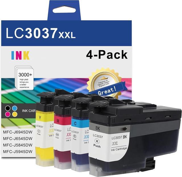 Main image of LC3037XXL Super High Yield Ink Cartridge (Total 4-Pack, 1BK/1C/1M/1Y) - LC3037 XXL Ink Cartridges Replacement for Brother Ink Cartridge LC3037 MFC-J6945DW MFC-J6545DW MFC-J5845DW MFC-J5945DW Printer