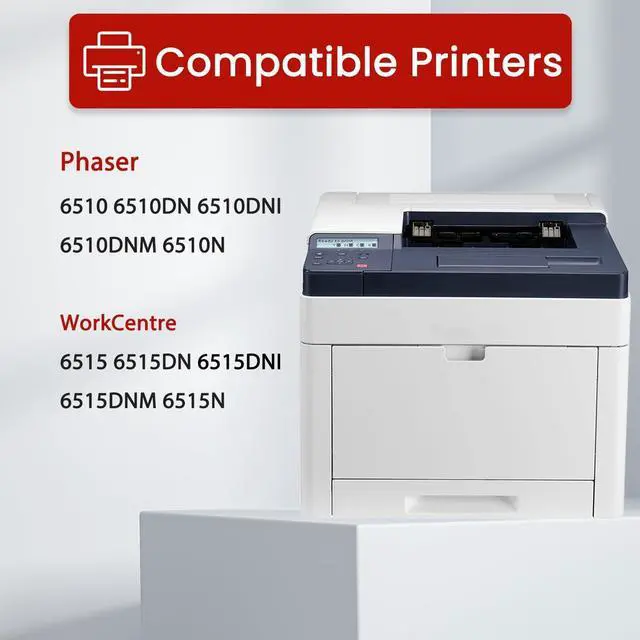Alt view image 2 of 6 - Phaser 6510 6515 Drum Unit (with Standard Chip) 108R01420 108R01419 108R01417 108R01418 Imaging Unit Replacement for Xerox 6510 6515 for Phaser 6510DNM 6510DN 6510DNI 6510N WorkCentre 6515DNI, 4-Pack