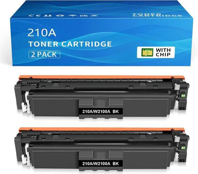 Main image of 210A Toner Cartridges Black Replacement for HP 210 HP210X Compatible with HP color laserjet pro MFP 4301fdw 4301fdn 4301dw 4301 4201dw 4201dn 4201 wireless Printer W2100A W2100X with-Chip Toner 2 Pack