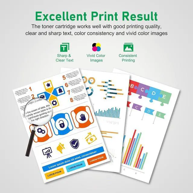 Alt view image 4 of 6 - CS720 CS725 CX725 Toner Cartridge 4 Color Compatible Lexmark 74C10 74C10K0 74C10C0 74C10M0 74C10Y0 Toner Cartridge Replacement for CS720de CS725de CS720dte CS725dte CX725de CX725dte Printer (4 Pack)