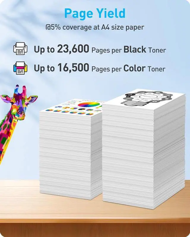 Alt view image 3 of 6 - MasaiMara C7030 C7025 C7020 Compatible Toner Cartridges Replacement for Xerox 106R03737 106R03740 106R03739 106R03738 for Xerox Versalink C7020 C7025 C7030 Printer (Black Cyan Magenta Yellow, 4-Pack)