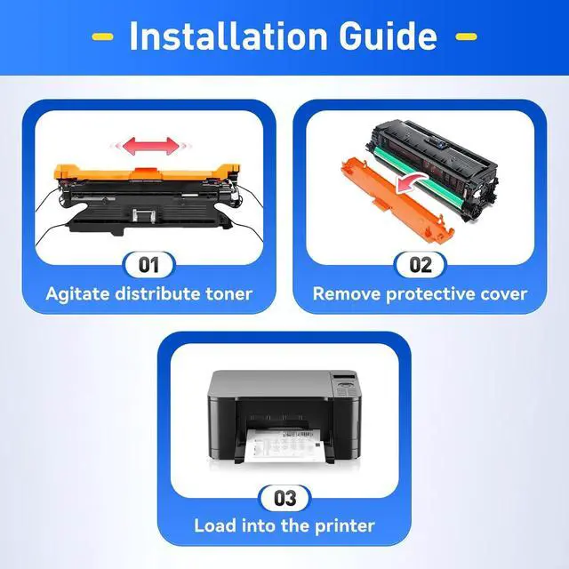 Alt view image 4 of 6 - 653X 653A Toner Cartridge Set 4-Pack High Yield Replacement for HP 653X 653A CF320X CF321A CF322A CF323A Compatible for HP Color Laserjet Enterprise Flow MFP M680z M680dn M680f Printer Ink Black Cyan