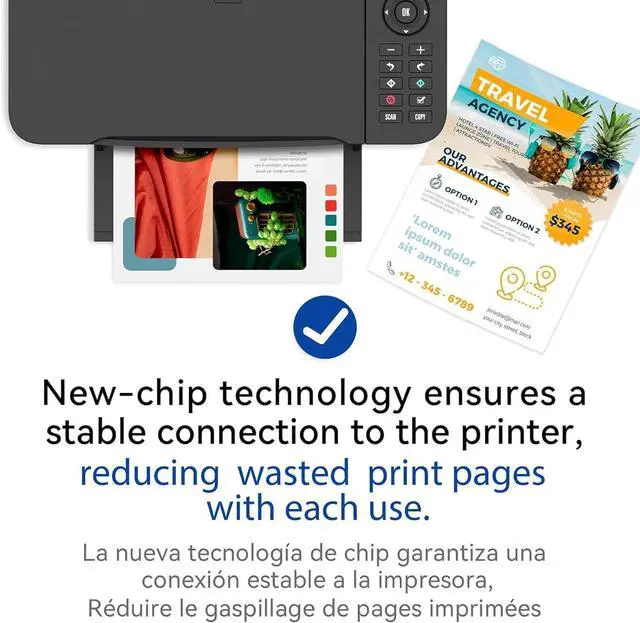 Alt view image 4 of 6 - 206A Black Toner Cartridges (with Chip) Replacement for HP Color Pro MFP M283fdw M283cdw , Pro M255dw M255dn M255nw, MFP M282nw M283fdn M283 M282-M285 M255 M256 Printer | W2110A 206X W2110X, 1-Pack