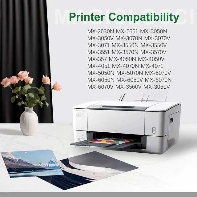 Alt view image 4 of 6 - MX-61NT-YA MX-61NTYA Yellow High Yield Toner Cartridge Replacement for Sharp MX-61NT MX-61NT-YA MX-61NTYA MX-2651 MX-3051 MX-3071 MX-3551 MX-3571 MX-4051 MX-4071 Printer (1-Pack, 25000 Page-Yield)