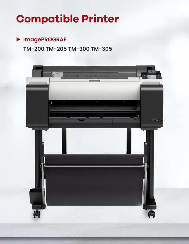 Alt view image 3 of 7 - PFI-120 Pigment Ink Tank 130ml Set PFI-120MBK PFI-120BK PFI-120C PFI-120M PFI-120Y Replacement for Canon PFI-120 PFI120 Ink Cartridge for TM-300 TM-305 TM-200 TM-205 Printer Ink 5-Pack (MBK/BK/C/M/Y)