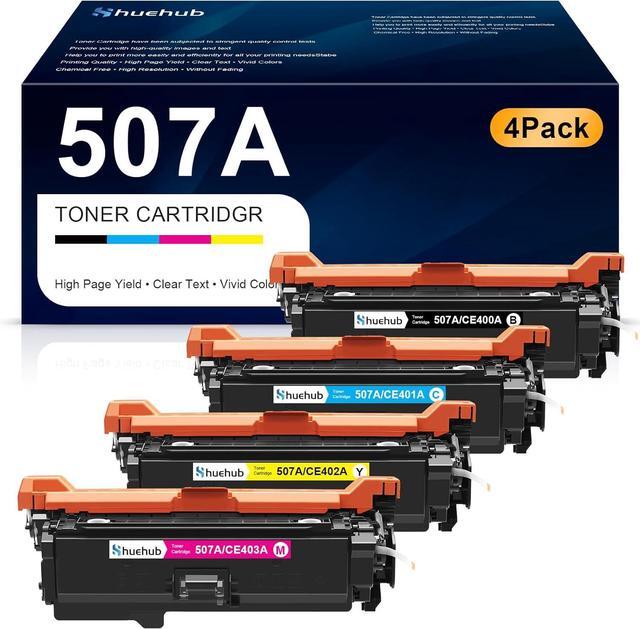 Main image of 507A Toner Cartridges Replacement for HP 507A 507X CE400A CE401A CE402A CE403A Toner for Enterprise M551dn M551n M551xh MFP M575dn MFP M575F M570dn 570dw 575c Printer | Black Cyan Magenta Yellow