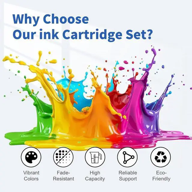 Alt view image 4 of 7 - 72 Ink Cartridges 130ML X 6 Latest Upgrade Replacement for HP 72 Ink Cartridges C9403A C9370A C9371A C9372A C9373A C9374A Work with DesignJet T770 T790 T795 T610 T620 T1100 T1120 T1200 T1300 T2300