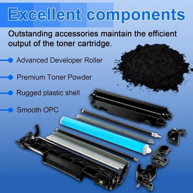 Alt view image 4 of 7 - NineLeaf 2 Pack 58A [with Chip] Compatible Toner Cartridge Replacement for HP CF258A Black Toner Cartridge to use for Laser Jet MFP M428fdw M428dw M428fdn Pro M404n M404dn M404dw M428 M406dn Printer