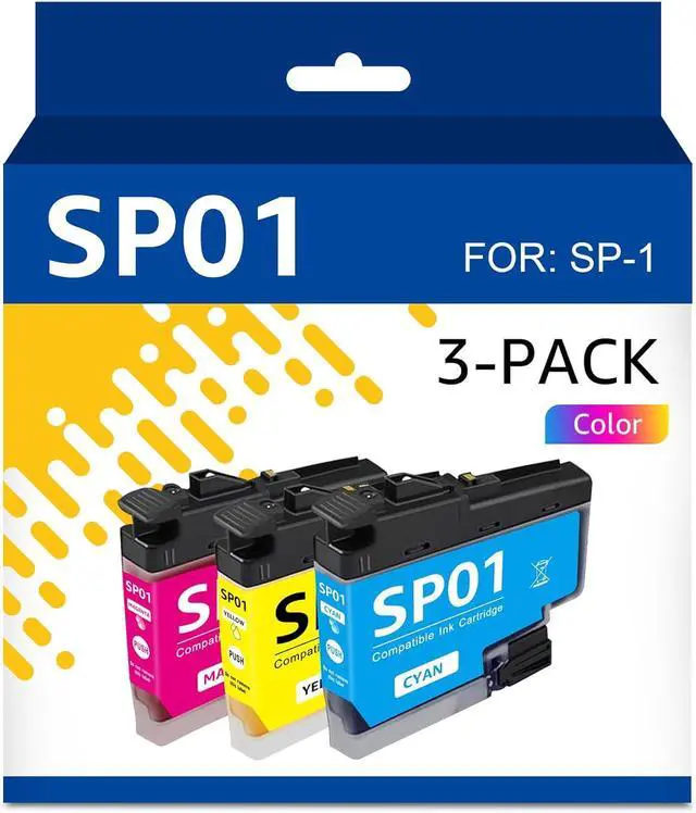 Main image of Compatible SP-1 Sublimation Ink SP 01 SP01 Ink Cartridges Color Replacement for SP01CS SP01MS SP01YS for Bro SP-1 Sublimation Printers Ink, SP01 Refillable Ink Cartridges (Cyan,Magenta,Yellow, 3-Pack)