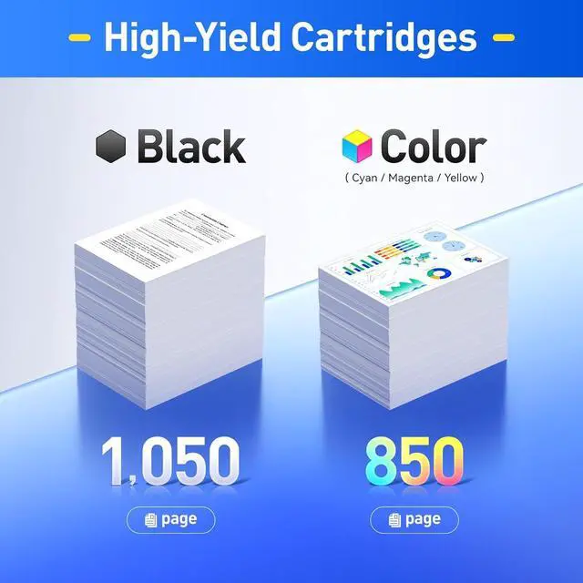 Alt view image 3 of 6 - 215A Toner Cartridge Set 4-Pack High Yield Replacement for HP 215A W2310A W2311A W2312A W2313A Compatible with HP Color LaserJet Pro MFP M182n M182nw M183fw M155a M155nw Printer Ink Black Magenta Cyan