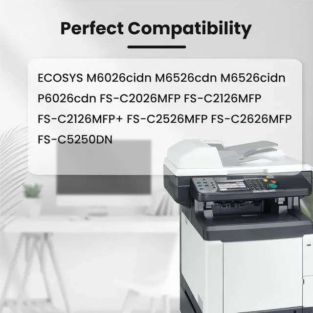 Alt view image 2 of 7 - TK-592 TK-592K TK-592C TK-592M TK-592Y 4-Color Toner Cartridge Compatible for Kyocera TK592 TK-592 1T02KV0US0 1T02KVCUS0 1T02KVBUS0 1T02KVAUS0 for ECOSYS FS-C2026 C2126 M6026 M6526 P6026 Printer Toner