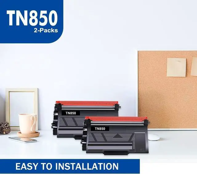 Alt view image 6 of 6 - TN850 TN-850 High Yield Toner Cartridge 2-Pack TN820 Black Compatible Toner Repalcement for Brother MFC-L5850DW HL-L6200DW MFC-L5900DW MFC-L5700DW HL-L5200DW MFC-L5800DW DCP-L5500DN Printer Ink