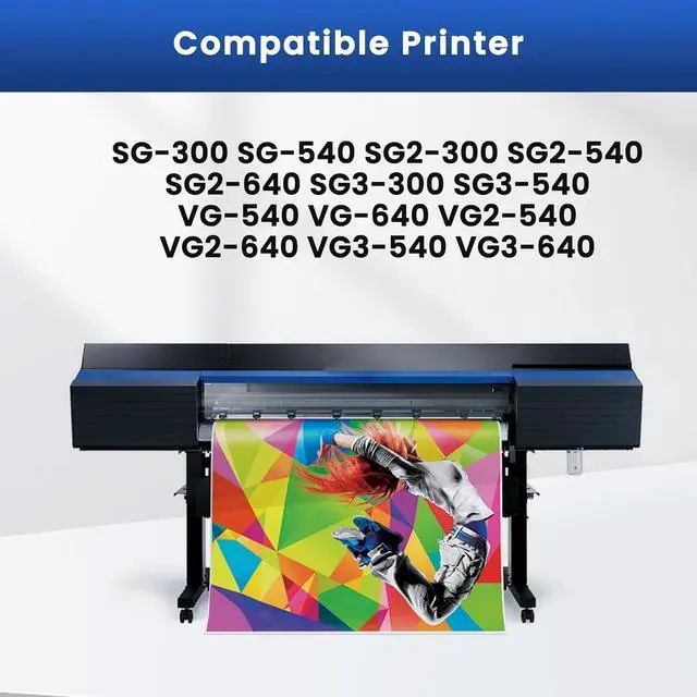 Alt view image 2 of 6 - TR2 Ink Cartridges 500ml TrueVIS-TR2 4-Pack TR2-BK TR2-CY TR2-MG TR2-YE Replacement for Roland TrueVIS TR2 Ink for SG-300 540 SG2-300 540 640 SG3-300 540 VG-540 640 VG2-540 640 VG3-540 640 Printer Ink