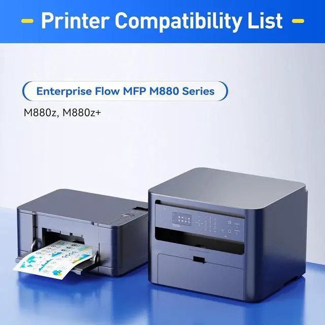 Alt view image 2 of 6 - 827A Toner Cartridges Set 4-Pack High Yield Replacement for HP 827A CF300A CF301A CF302A CF303A Use with Color Laserjet Enterprise Flow MFP M880z M880z+ M880z+NFC Managed Flow M880zm Printer Ink