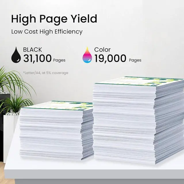 Alt view image 3 of 6 - IMC3000 IMC3500 Toner Cartridge Replacement for Ricoh IM C3000 IM C3500 Toner Cartridge 842251 842252 842253 842254 for Savin Lanier IM C3000 C3500 Printer Ink 4-Pack (Black,Cyan,Magenta,Yellow)