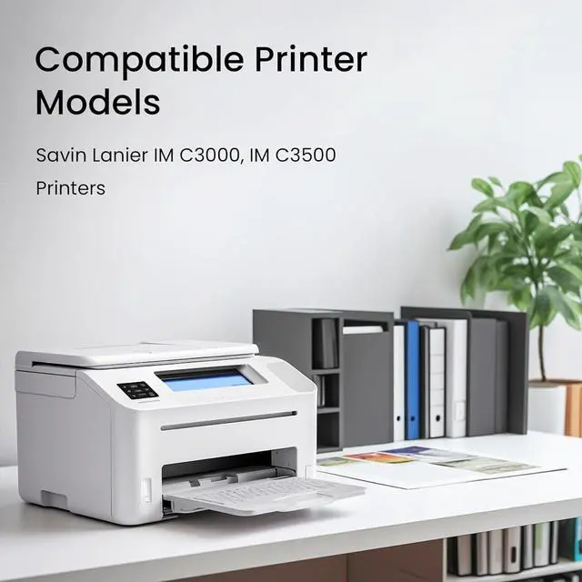 Alt view image 2 of 6 - IMC3000 IMC3500 Toner Cartridge Replacement for Ricoh IM C3000 IM C3500 Toner Cartridge 842251 842252 842253 842254 for Savin Lanier IM C3000 C3500 Printer Ink 4-Pack (Black,Cyan,Magenta,Yellow)