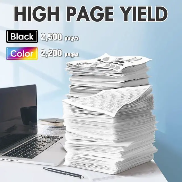 Alt view image 3 of 7 - TN221 TN225 Toner Cartridge High Yield Replacement for Brother TN-221 TN-225 Compatible with MFC-9130CW HL-3170CDW HL-3140CW HL-3180CDW MFC-9330CDW Printer (5-Pack, 2Black/1Cyan/1Magenta/1Yellow)