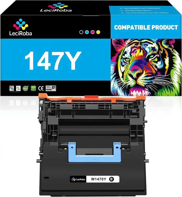 Main image of LeciRoba 42,000-Pages 147Y Black Extra High-Yield Toner Cartridge Replacement for HP 147Y W1470Y for Enterprise M611 M611dn M611x M612 M612dn M612x M634 M634h M635 M635fht M635h M636 M636fh (1-Pack)