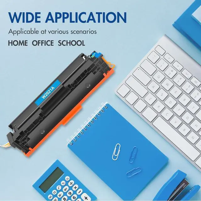 Alt view image 7 of 7 - 414A 414X Cyan Toner Cartridge: (with Chip) Compatible Replacement for HP 414A 414X W2021A W2021X Work for HP414A Color Pro MFP M479fdw M479fdn M454dw M454dn M479dw m479 m454 Printer Ink (1-Pack)