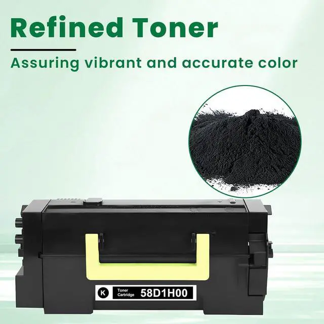 Alt view image 4 of 7 - 58D1H00 Toner Cartridge Black High Yield Replacement for Lexmark 58D1H00 Toner Cartridge for MS725 MS821 MS822 MS823 MS824 MS825 MS826 MX721 MX722 MX725 MX822 MX824 MX826 Laser Printer [15,000 Pages]
