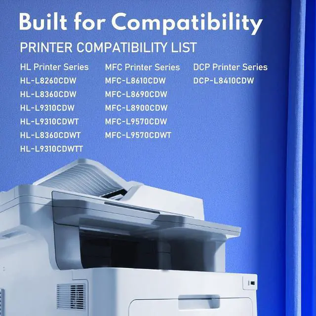 Alt view image 2 of 7 - TN431 TN-431 Toner Cartridges 4 Pack: Replacement for Brother TN431BK TN-431 TN433 Toner for MFC-L8900CDW L9570CDWT HL-L8260CDW HL-L8360CDW L9310CDWT Printer Toner (TN431 4-Color Toner Cartridge Set)
