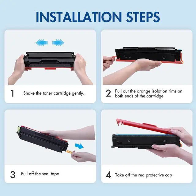 Alt view image 5 of 7 - 414A 414X Cyan Toner Cartridge: (with Chip) Compatible Replacement for HP 414A 414X W2021A W2021X Work for HP414A Color Pro MFP M479fdw M479fdn M454dw M454dn M479dw m479 m454 Printer Ink (1-Pack)
