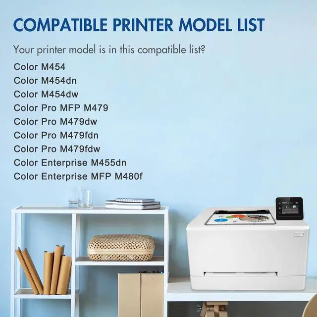 Alt view image 2 of 7 - 414A 414X Cyan Toner Cartridge: (with Chip) Compatible Replacement for HP 414A 414X W2021A W2021X Work for HP414A Color Pro MFP M479fdw M479fdn M454dw M454dn M479dw m479 m454 Printer Ink (1-Pack)