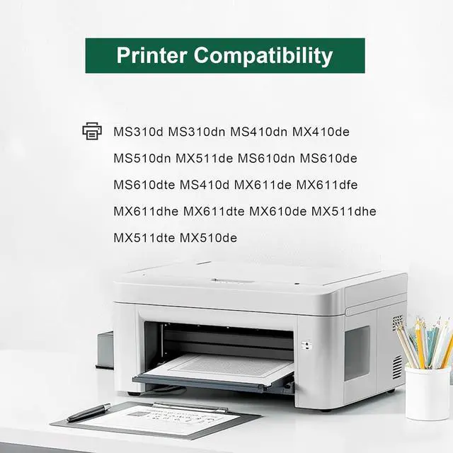 Alt view image 2 of 7 - 50F0Z00 Imaging Unit-Replacement for Lexmark 50F0Z00 for MS310d MS310dn MS410dn MX410de MS510dn MX511de MS610dn MS610de MS610dte MS410d MX611de MX611dfe MX611dhe Printer (NO Toner) 1-Pack,Black