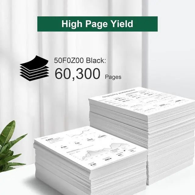 Alt view image 3 of 7 - 50F0Z00 Imaging Unit-Replacement for Lexmark 50F0Z00 for MS310d MS310dn MS410dn MX410de MS510dn MX511de MS610dn MS610de MS610dte MS410d MX611de MX611dfe MX611dhe Printer (NO Toner) 1-Pack,Black