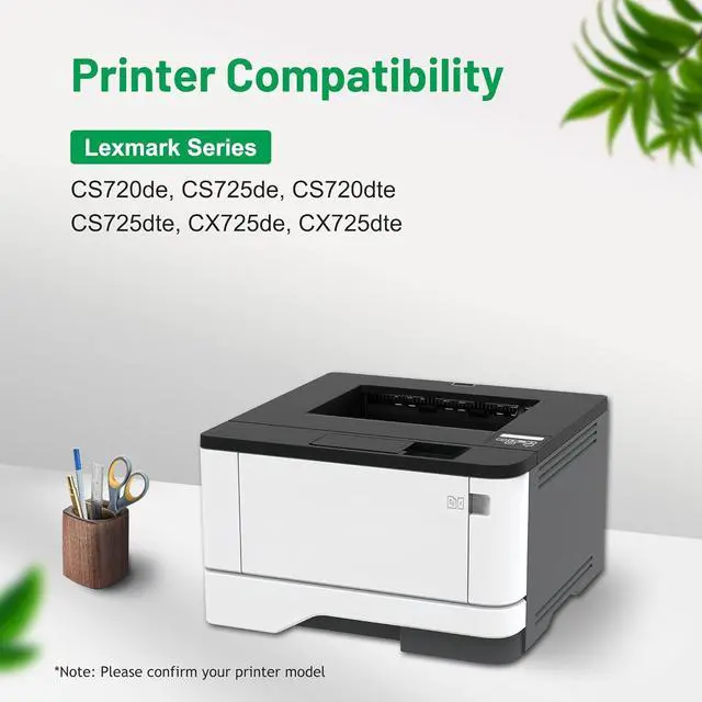 Alt view image 2 of 6 - CS720 CS725 CX725 Toner Cartridge 4 Color Compatible Lexmark 74C10 74C10K0 74C10C0 74C10M0 74C10Y0 Toner Cartridge Replacement for CS720de CS725de CS720dte CS725dte CX725de CX725dte Printer (4 Pack)