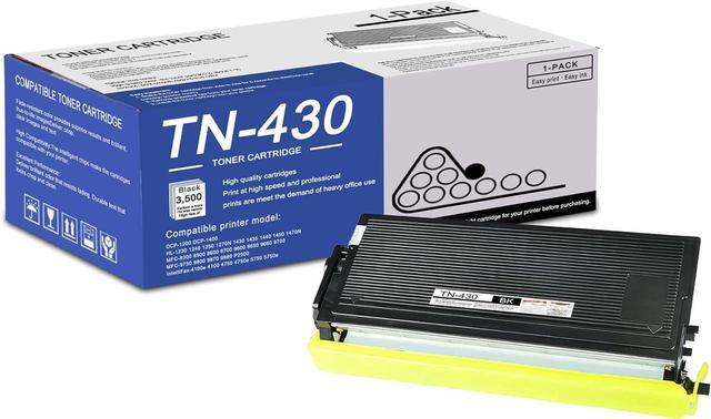 Main image of 1-Pack Black TN430 Toner Cartridge: Compatible TN430 TN-430 Replacement for Brother DCP-1200 1400 HL-1230 1240 1470N 8300 MFC-9650 9700 9750 9800 9870 9880 P2500 IntelliFax-4100 4750 4750e Printer