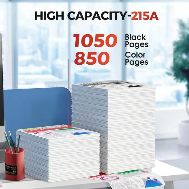 Alt view image 3 of 7 - 215A Toner Cartridges 4 Pack: Replacement for HP 215A - for HP 215A Toner Cartridges 4 Pack hp215a to Work with Color Laserjet Pro MFP M183fw M182nw M183fdw M155dw M155nw | W2310A 215A with CHIP