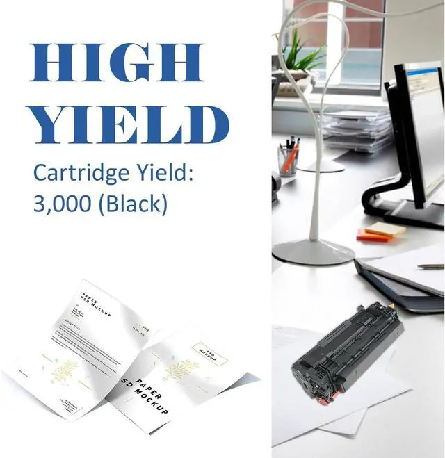 Alt view image 3 of 7 - CF258A 58A Toner Cartridge Black Compatible Replacement for HP 58A CF258A M404n 58X CF258X for HP Laserjet Pro MFP M428fdw M428fdn M428dw Pro M404n M404dn M404dw M404 Printer Ink with Chip 4 Pack