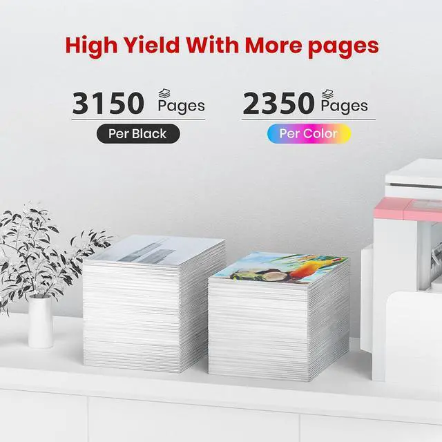 Alt view image 4 of 7 - 067H 067 Toner Cartridge Set: Replacement for Canon 067H Toner Cartridge Set Work for Color ImageClass Mf656Cdw Mf654Cdw Lbp632Cdw Mf650C Mf653Cdw | High Yield for Canon 067 toner cartridge set 4 Pack
