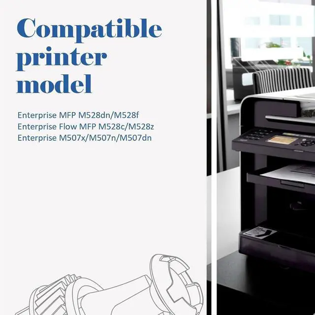 Alt view image 2 of 7 - 89A Black Toner Cartridge Compatible Replacement for HP 89A CF289A 89X CF289X (with Chip) for Laserjet Enterprise M507 M507n M507dn M507x MFP M528dn M528f M528c M528z M528 Series Printer (2-Pack)