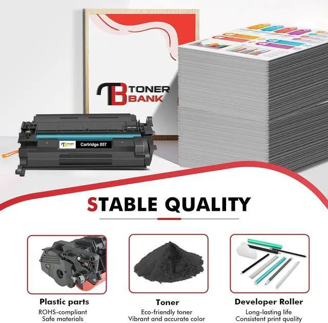 Alt view image 5 of 7 - 057 Toner Cartridge Black 2-Pack Compatible Replacement for Canon 057 057H CRG-057 MF445dw MF455dw Toner Cartridge for ImageCLASS MF445dw MF448dw LBP226dw LBP227dw LBP228dw MF449dw MF445 Printer Ink