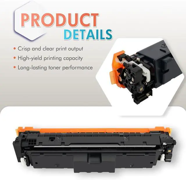 Alt view image 5 of 7 - 210X Toner Cartridges 4 Pack High Yield 210A Compatible for HP 210X 210 Toner Cartridges Replacement for HP Color Laserjet Pro MFP 4301fdw 4301fdn Pro 4201dw 4201dn Series Printer Ink (with Chip)