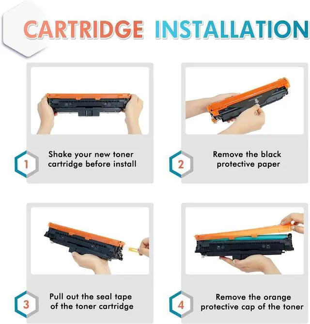 Alt view image 6 of 7 - 210X Toner Cartridges 4 Pack High Yield 210A Compatible for HP 210X 210 Toner Cartridges Replacement for HP Color Laserjet Pro MFP 4301fdw 4301fdn Pro 4201dw 4201dn Series Printer Ink (with Chip)