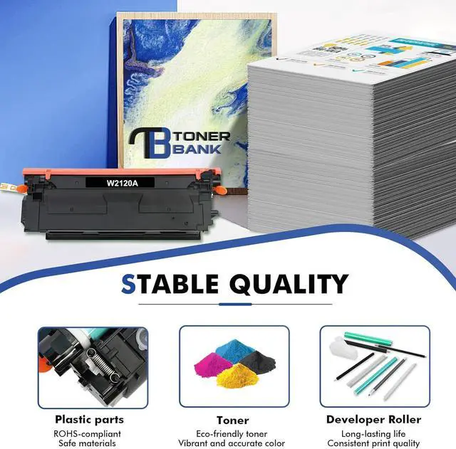Alt view image 5 of 7 - 212A 212X Toner Cartridges 4-Pack Compatible for HP 212A 212X W2120A W2120X Toner Work for HP Color Laserjet Enterprise M555dn M554dn M555x M555 M554 MFP M578 Series Printer Ink (New Version-BK/C/Y/M)