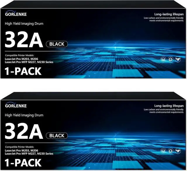 Main image of 32A Laser Imaging Drum 32A CF232A Drum Unit Works with Laser Pro M203dn M203dw M206 MFP M227fdn M227sdn M227fdw M230 Series Printer Replacement for HP 32A Imaging Drum (2-Black, Not Include Toner)