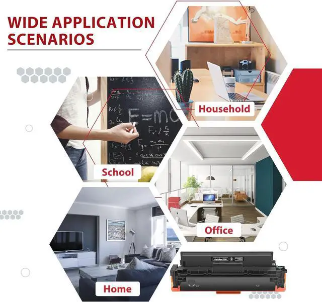 Alt view image 6 of 6 - 055H Black Toner Cartridge High Yield 055 MF743Cdw Compatible for Canon 055H 055 for Canon Color ImageCLASS MF743Cdw MF741Cdw MF743 MF741 MF746Cdw MF740C MF745Cdw LBP664Cdw Printer Ink ( 2 Pack )