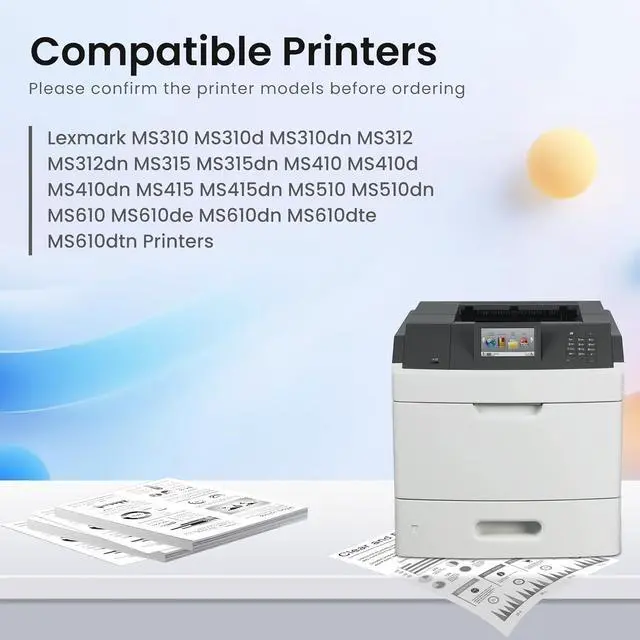 Alt view image 2 of 7 - GREENBOX Remanufactured 50F1H00 501H High Yield Toner Cartridge Replacement for Lexmark 50F1H00 501H Toner for MS310d MS310dn MS312dn MS315dn MS410dn MS415dn MS510dn Printer (5,000 Pages, 1 Black)