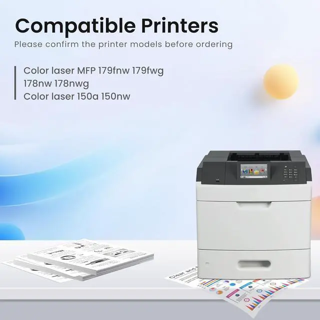 Alt view image 2 of 6 - GREENBOX 116A Toner Cartridge High Yield Replacment for HP 116A W2060A W2061A W2062A W2063A Toner Cartridge for Color Laser MFP 179fnw MFP 178nw 150a 150nw Printer, 4-Pack, Black Cyan Magenta Yellow