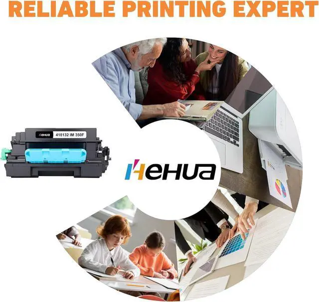 Alt view image 5 of 7 - hehua Compatible IM 350 IM 350F Toner Cartridge IM350 IM350F 418132 Replacement for Ricoh 418132 Black Cartridge Toner use with Ricoh Savin IM 350F Lanier IM 350F Printer (1 Pack Black,14,000 Pages)