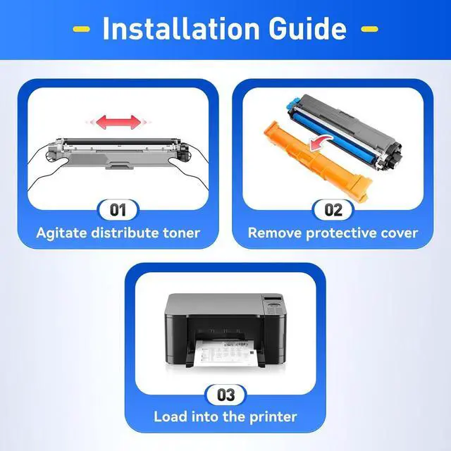Alt view image 4 of 6 - TN229XL Toner Cartridge Set 4-Pack Replacement for Brother TN-229XL TN229 XL MFC-L3720CDW MFC-L3780CDW HL-L3220CDW HL-L3280CDW HL-L3300CDW HL-L3295CDW L8245CDW MFC-L8395CDW L3765CDW Printer Ink Black