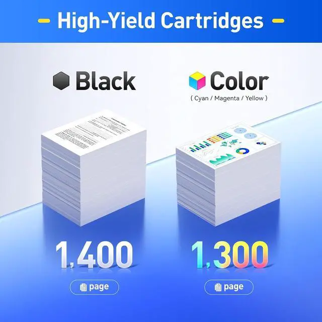 Alt view image 3 of 6 - 202A Toner Cartridge Set 4-Pack High Yield Replacement for HP 202A CF500A CF501A CF502A CF503A Compatible with HP Color LaserJet Pro MFP M281fdw M281cdw M281fdn M280nw M254dw M254dn M254nw Printer Ink