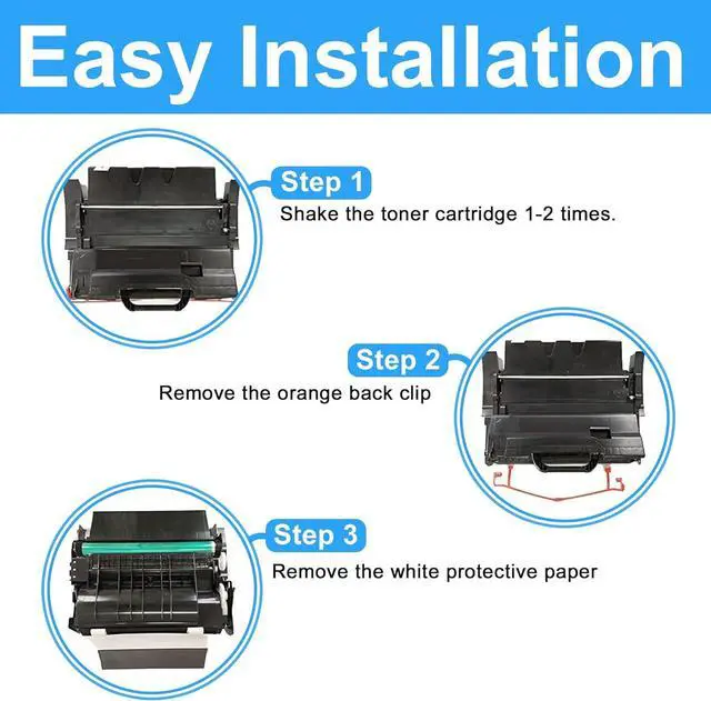 Alt view image 3 of 7 - LCL Remanufactured 64015HA 64035HA High Capacity Toner Cartridge Replacement for Lexmark T640 T640dn T640n T640tn T640DTN T642 T642dn T642n T644 T644n T644DN T644DTN T644TN Printer (1-Pack Black)